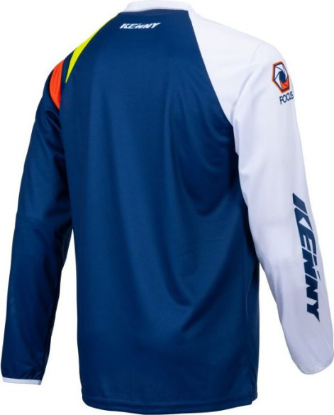 Tricou Enduro Track Focus Navy Neon Yellow