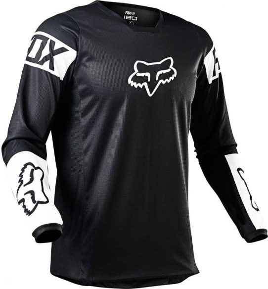 Tricou Enduro 180 REVN Black/White