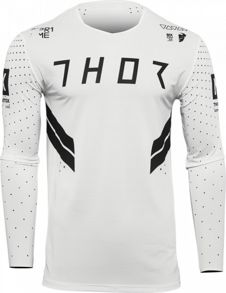 Tricou Enduro Prime Hero Black/White