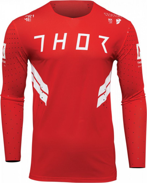 Tricou Enduro Prime Hero Red/White