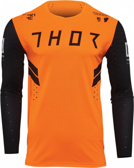 Tricou Enduro Prime Hero Black/Fluorescent Orange