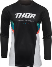 Tricou Enduro Pulse React Black/White