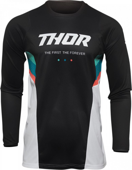 Tricou Enduro Pulse React Black/White