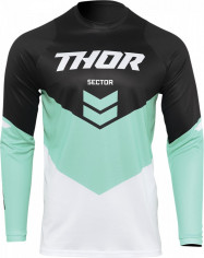 Tricou Enduro Sector Chev Black/Mint