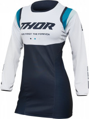 Tricou Enduro Dama Pulse Rev Midnight Blue/White