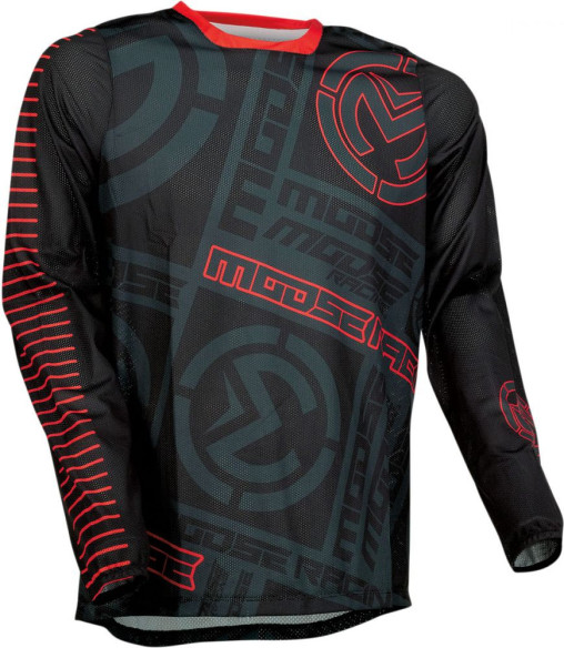 Tricou Enduro Sahara Black/Red