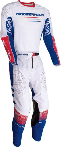 Tricou Enduro Sahara Red/White/Blue