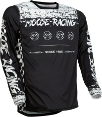 Tricou Enduro M1 Black/White