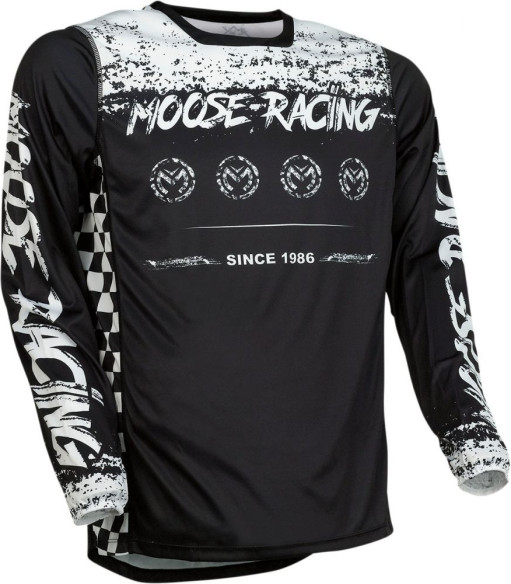Tricou Enduro M1 Black/White