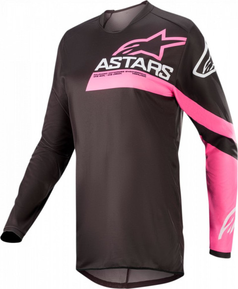Tricou Enduro Dama Fluid Chaser Bk/Pk