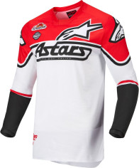Tricou Enduro Racer Flag Wt/Rd/Blk