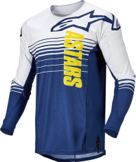 Tricou Enduro Techstar Phantom Blue/White