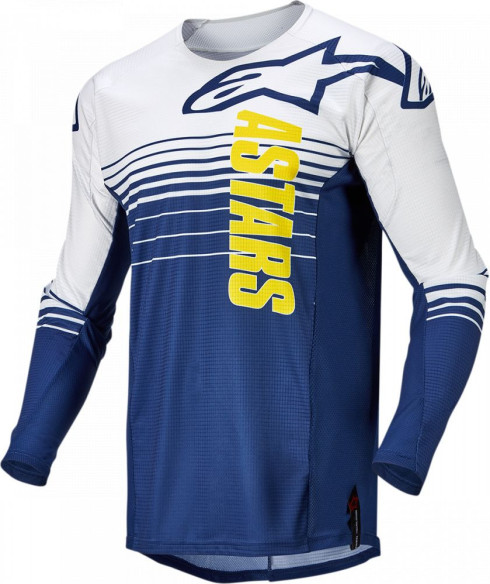 Tricou Enduro Techstar Phantom Blue/White