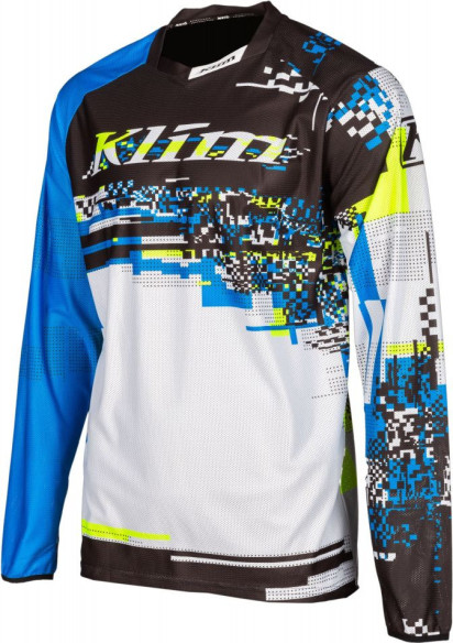 Tricou Enduro XC Lite Digital Chaos Blue