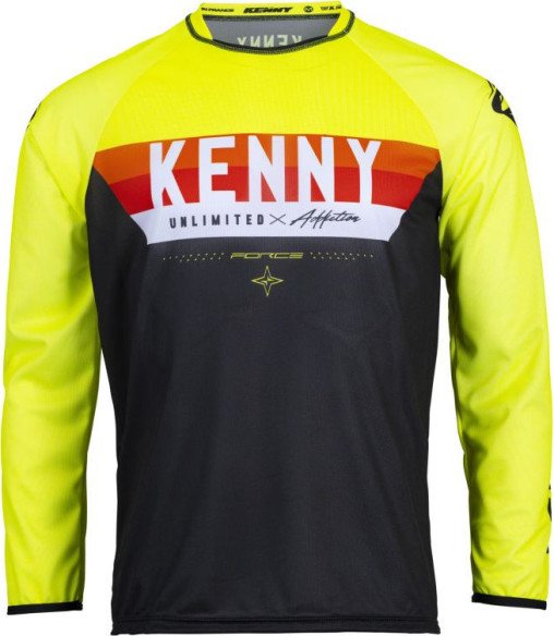 Tricou Enduro Force Neon Yellow