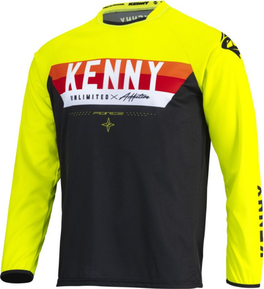 Tricou Enduro Force Neon Yellow