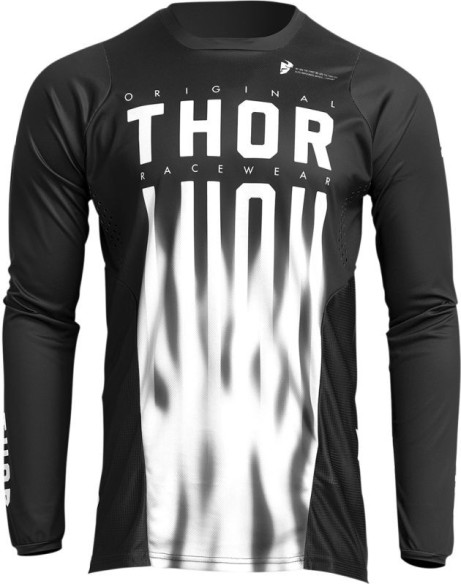 Tricou Enduro Pulse Vapor Black/White