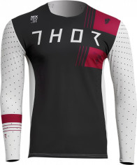 Tricou Enduro Prime Strike White/Maroon