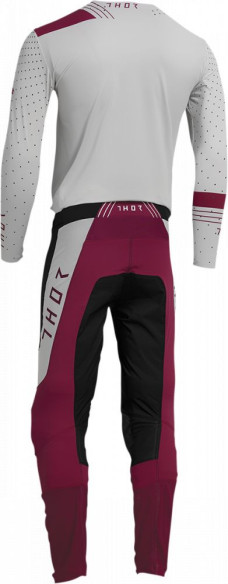 Tricou Enduro Prime Strike White/Maroon