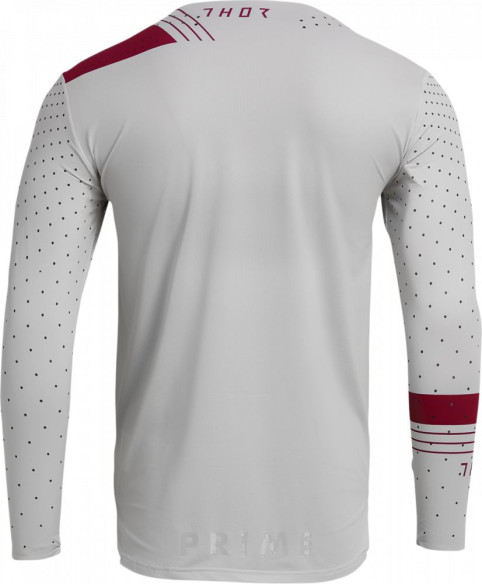 Tricou Enduro Prime Strike White/Maroon