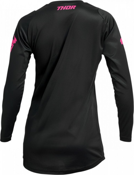 Tricou Enduro Dama Sector Minimal Black/Pink