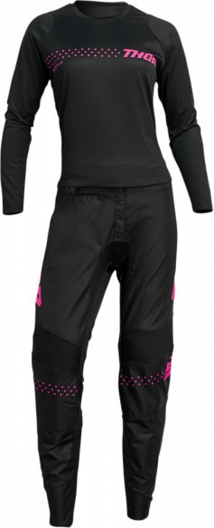 Tricou Enduro Dama Sector Minimal Black/Pink
