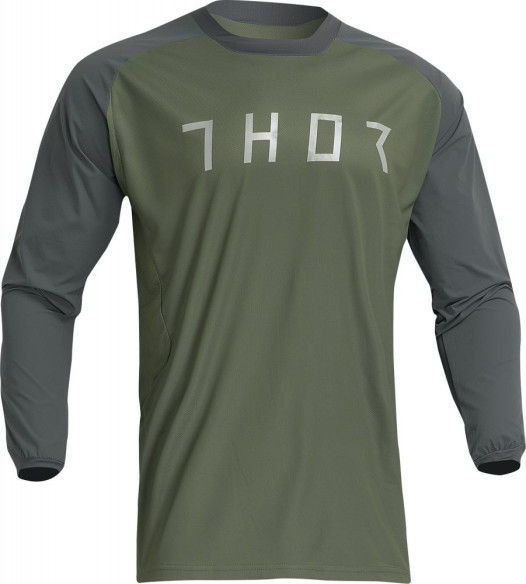 Tricou Moto Enduro Terrain Army/Charcoal 23