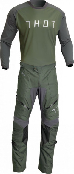 Tricou Moto Enduro Terrain Army/Charcoal 23