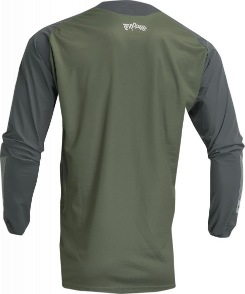Tricou Moto Enduro Terrain Army/Charcoal 23