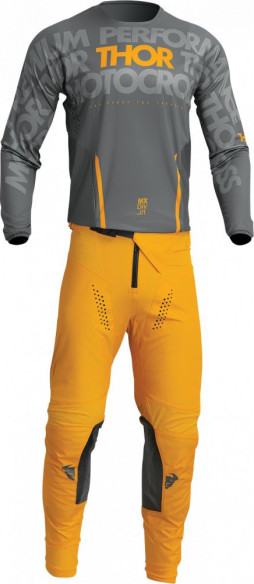 Tricou Moto Enduro Pulse Mono Gray/Yellow 23