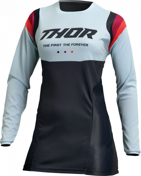 Tricou Moto Enduro Dama Pulse Rev Black/Light Mint 23