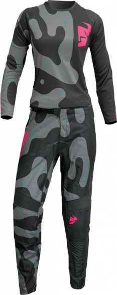 Tricou Moto Enduro Dama Sector Disguise Gray/Flo Pink 23