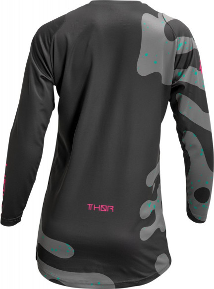 Tricou Moto Enduro Dama Sector Disguise Gray/Flo Pink 23