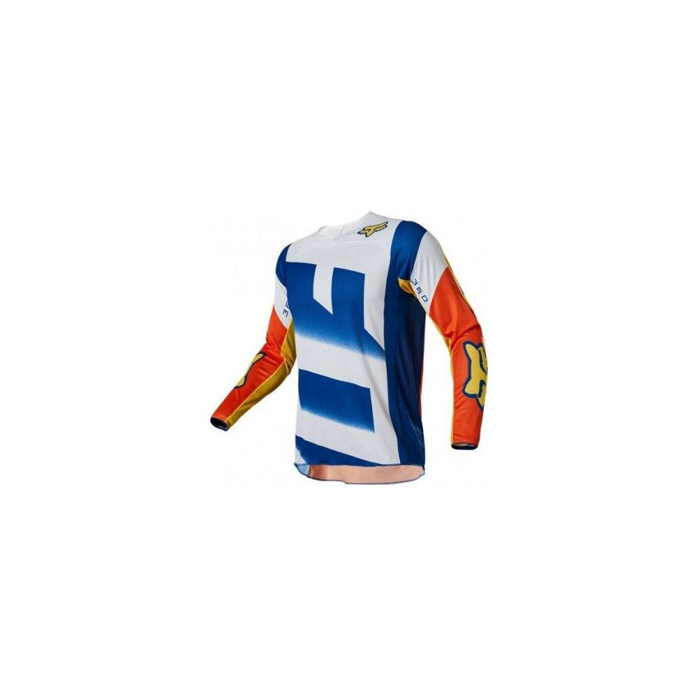 Tricou Moto Enduro 360 RKANE Orange-Blue | Fox Racing 28817-592 - Moto24 - Multicolor-Alb, L