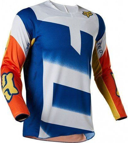 Tricou Moto Enduro 360 RKANE Orange/Blue