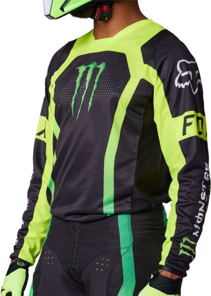 Tricou Moto Enduro 180 Monster Black/Green 23