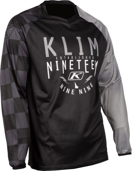 Tricou Moto Enduro Petrol Checkered Black 23