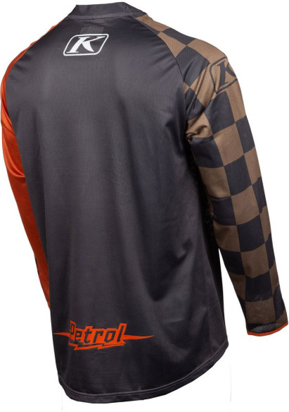 Tricou Moto Enduro Petrol Checkered Potter's Clay 23