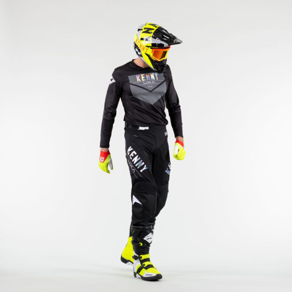 Tricou Moto Enduro Perfomance Black/Holographic 23