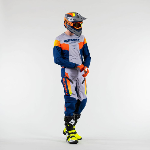 Tricou Moto Enduro Titanium Navy/Grey 23