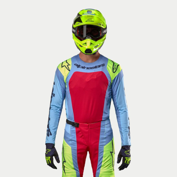 Tricou Moto Enduro/MX Techstar Ocuri Blue/Yellow/Red 24