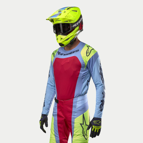 Tricou Moto Enduro/MX Techstar Ocuri Blue/Yellow/Red 24