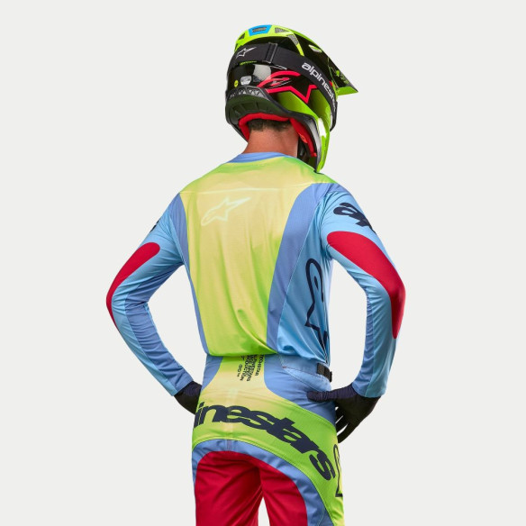Tricou Moto Enduro/MX Techstar Ocuri Blue/Yellow/Red 24