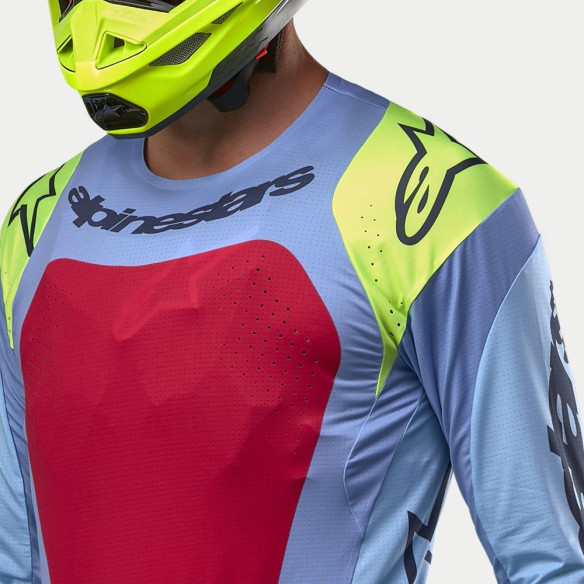 Tricou Moto Enduro/MX Techstar Ocuri Blue/Yellow/Red 24