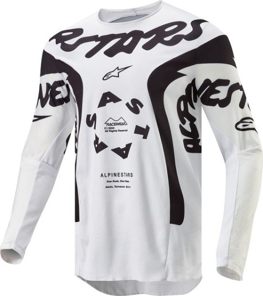 Tricou Moto Enduro/MX Racer Hana Black/White 24