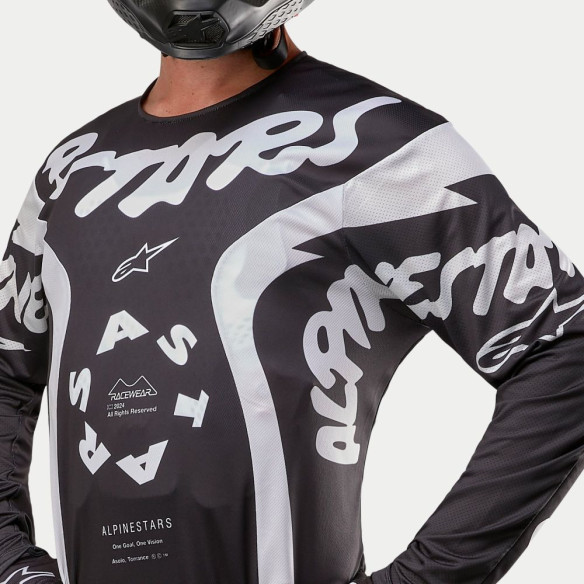 Tricou Moto Enduro/MX Racer Hana Black/White 24