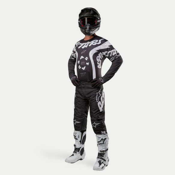 Tricou Moto Enduro/MX Racer Hana Black/White 24
