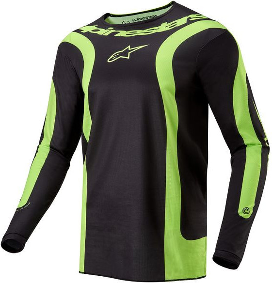 Tricou Moto Enduro/MX Fluid Lurv Black/Yellow Fluo 24