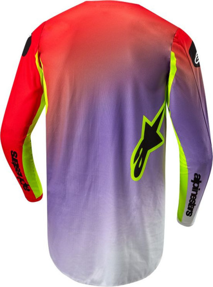 Tricou Moto Enduro/MX Fluid Lucent White/Red/Yellow 24