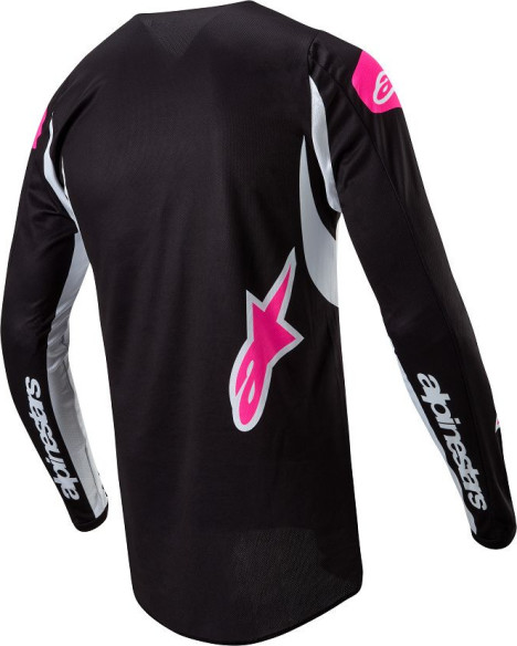 Tricou Moto Enduro/MX Dama Stella Fluid Black/White 24